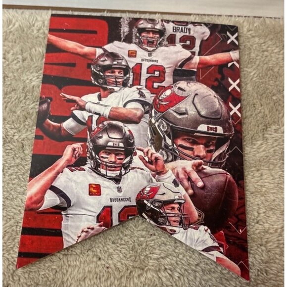 Tampa Bay Buccaneers Happy Birthday Party Banner & Cake Topper Set - Picture 3 of 7